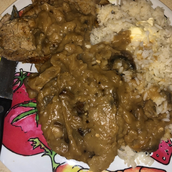 Pork Rib in Chanterelle Mushroom Gravy