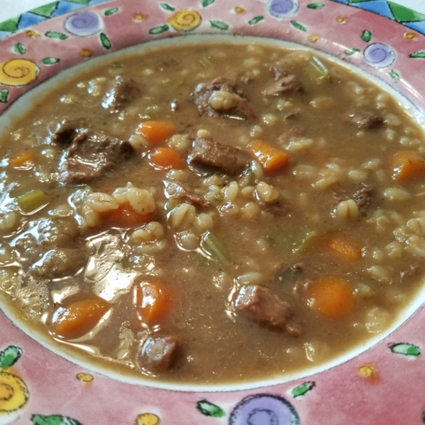 Slow Cooker Beef Barley Soup