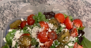 Cilantro, Avocado, Tomato, and Feta Salad