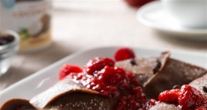 Buckwheat Crepes with Whipped Coconut Cream
