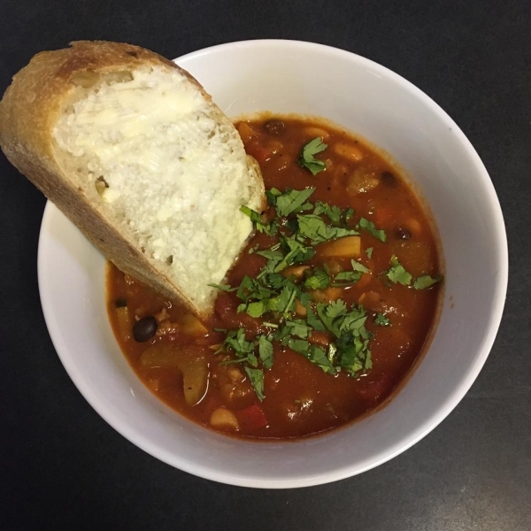 Spicy Sausage and Red Pepper Soup