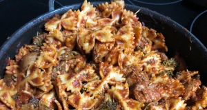 Chicken and Sausage with Bowties