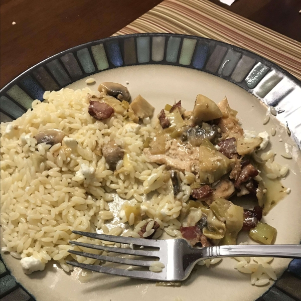 Chicken Breast with Artichokes and Bacon