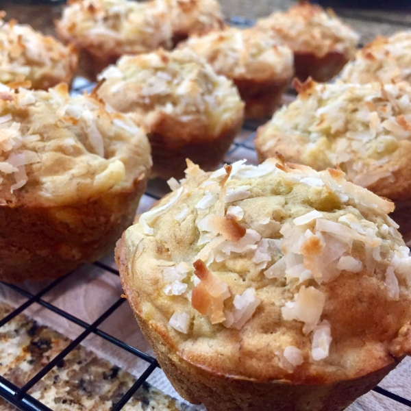 Simple Pina Colada Muffins