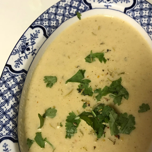 Curried Cream of Cauliflower Soup