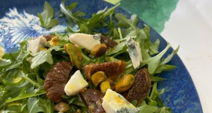Arugula-Fig Salad with Creamy Gorgonzola