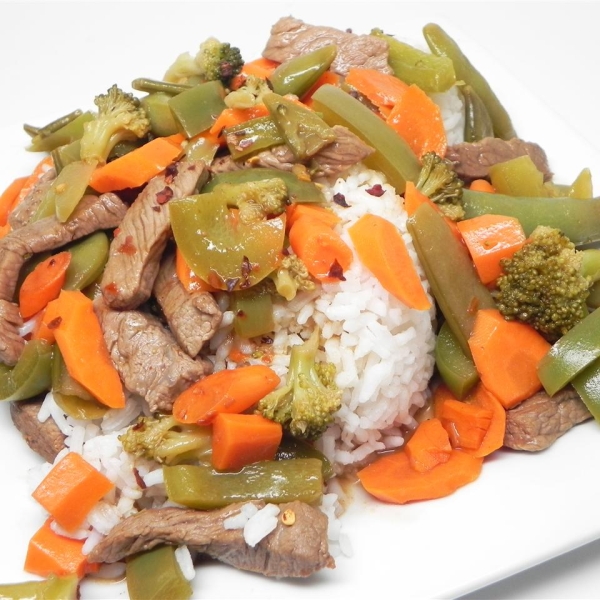 Spicy Sweet Steak Stir Fry