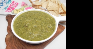 Three Chile Dry Roasted Tomatillo Salsa