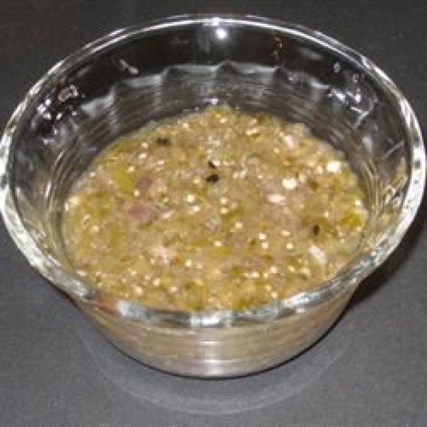 Three Chile Dry Roasted Tomatillo Salsa