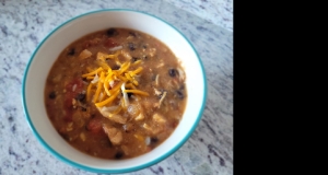 Cheesy Chicken Enchilada Soup