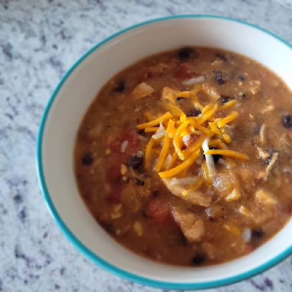 Cheesy Chicken Enchilada Soup