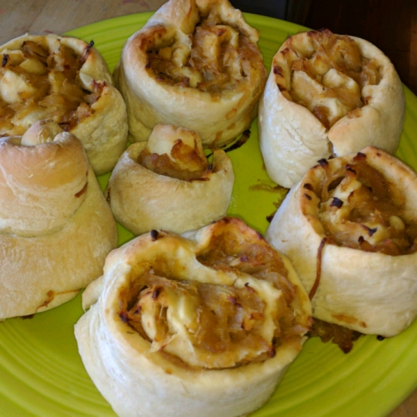 Hot Onion Pinwheels