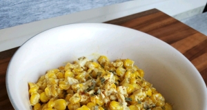 Quick Creamed Curried Corn