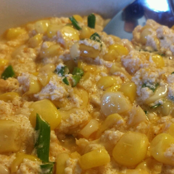 Quick Creamed Curried Corn