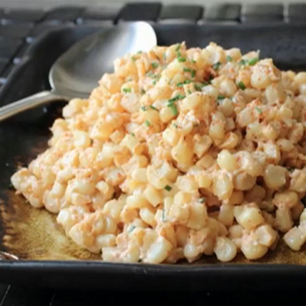 Quick Creamed Curried Corn