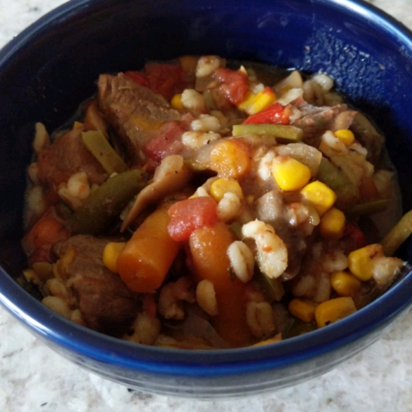 Slow Cooker Beef Vegetable Soup