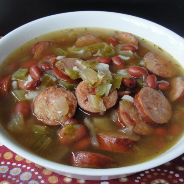 Slow Cooker Red Beans and Rice Soup