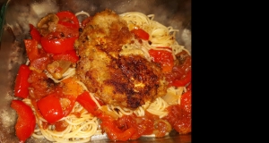 Veal Scallopini in a Sweet Red Pepper Sauce