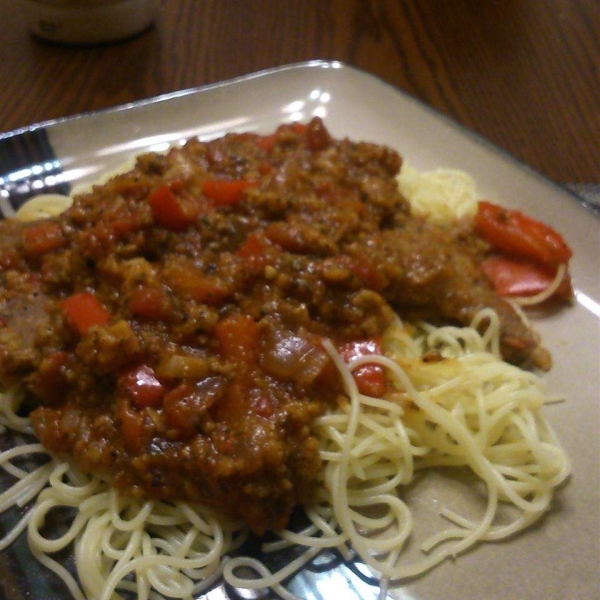 Veal Scallopini in a Sweet Red Pepper Sauce