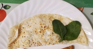 Spinach, Tomato, and Feta Egg White Omelette