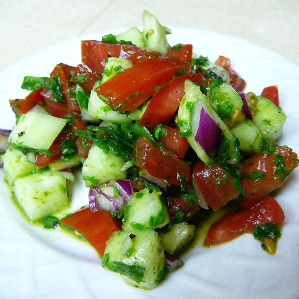Amazing Cucumber Basil Salad