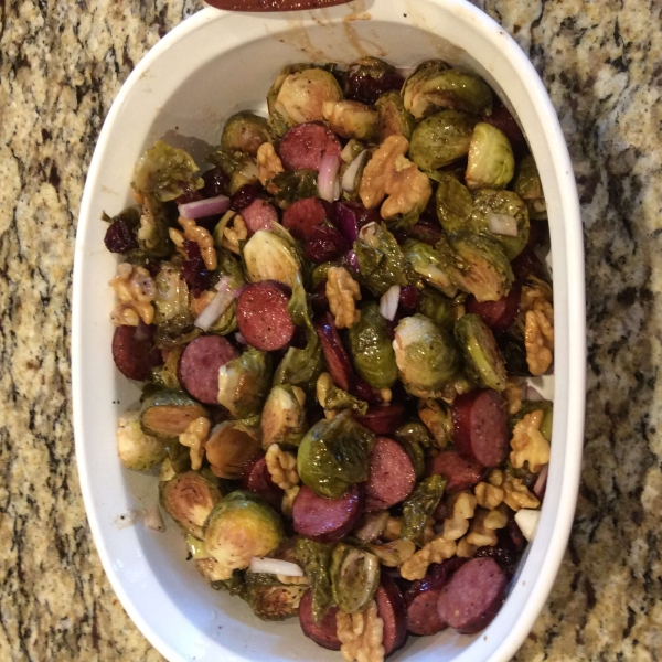 Hillshire Farm Smoked Sausage and Brussels Sprout Salad