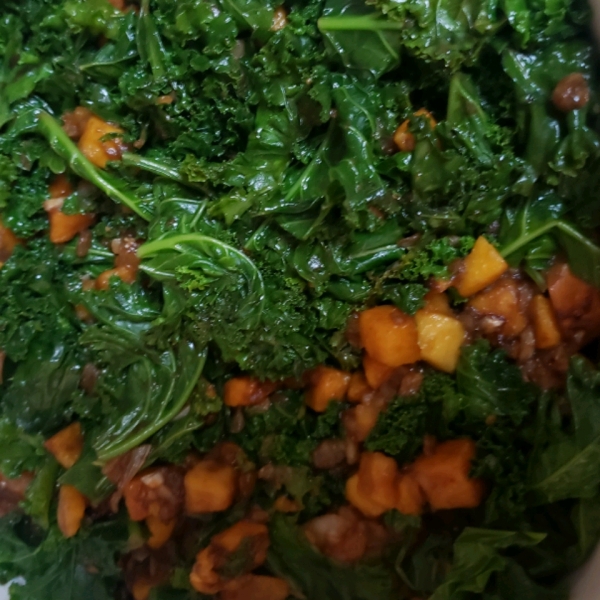 Balsamic Butternut Squash with Kale