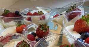 Lemon Mousse with Berries