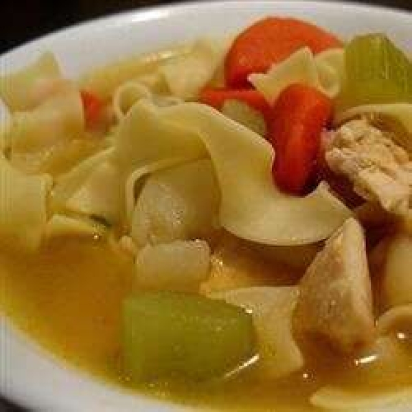 Chicken Noodle Soup with Egg Noodles