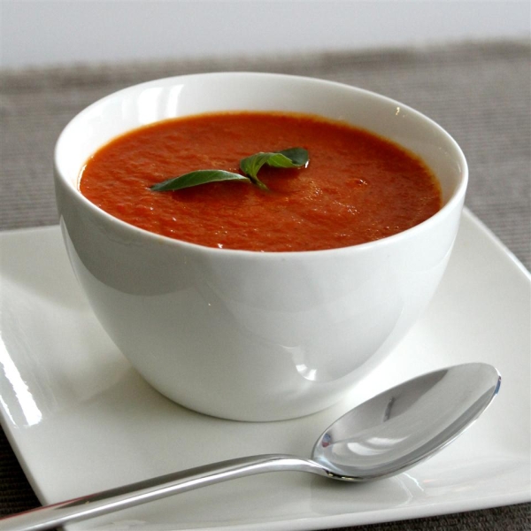 Rainbow Roasted Pepper Soup