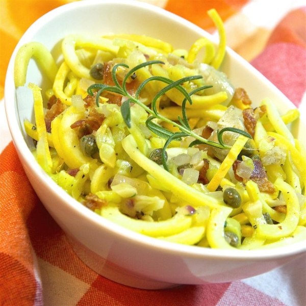 Savory Summer Squash with Bacon