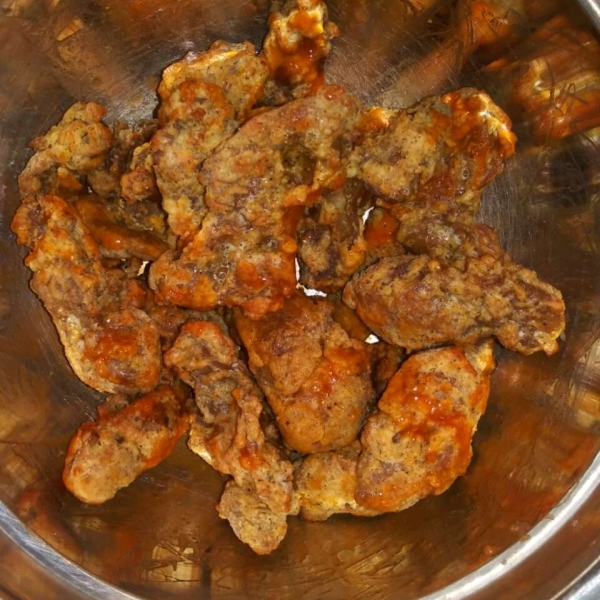 Air-Fried Popcorn Chicken Gizzards