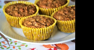 Toasted Oat Muffins with Apricots, Dates, and Walnuts