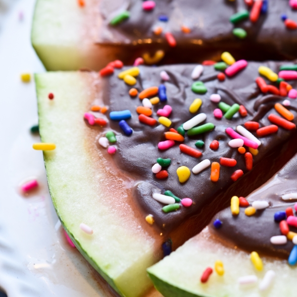 Birthday Cake Watermelon Pizza