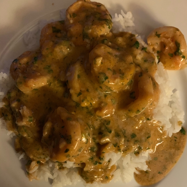 Indian Stir-Fried Shrimp in Cream Sauce (Bhagari Jhinga)