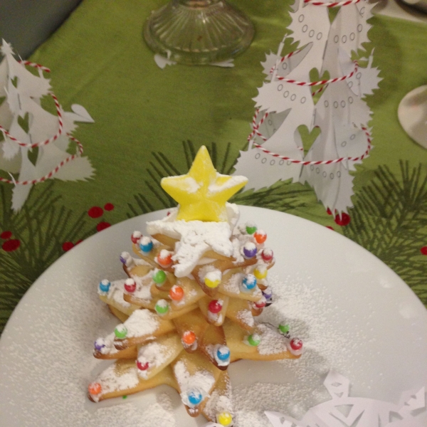 Christmas Tree Cookie Stack