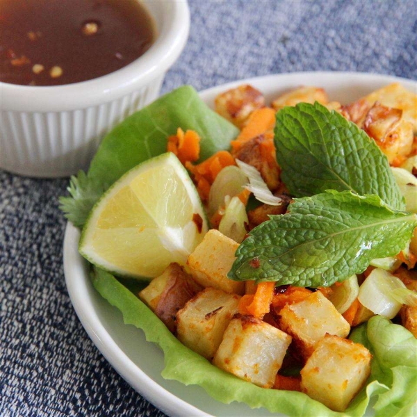 Thai Lettuce Cups with Red Curry Potatoes