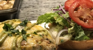 Chicken Cheddar and Guacamole Burgers