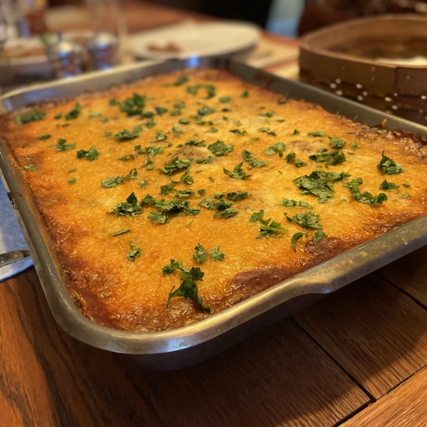 Beef Enchiladas with Spicy Red Sauce