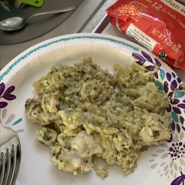 Pesto Chicken and Rice Bake