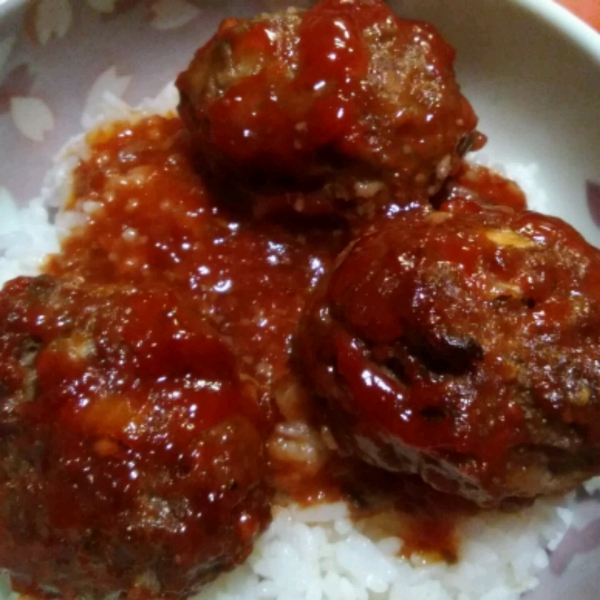 BBQ Glazed Homemade Meatballs