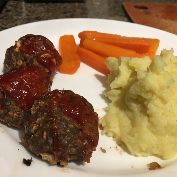 BBQ Glazed Homemade Meatballs