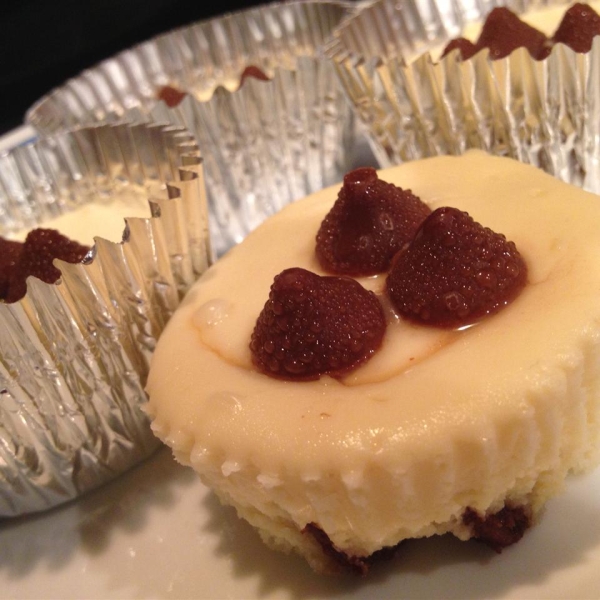 Mini Cheesecakes with Caramel Filled DelightFulls™ & Sea Salt