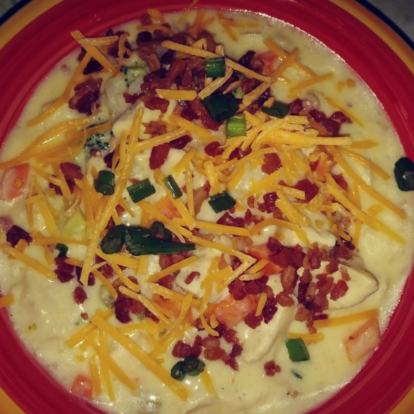 Loaded Chicken Potato Soup