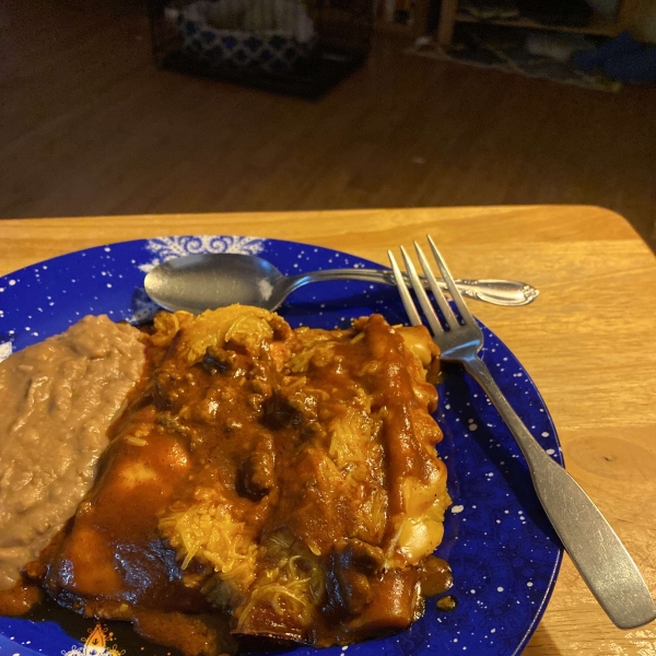 Beef Enchiladas with Flour Tortillas