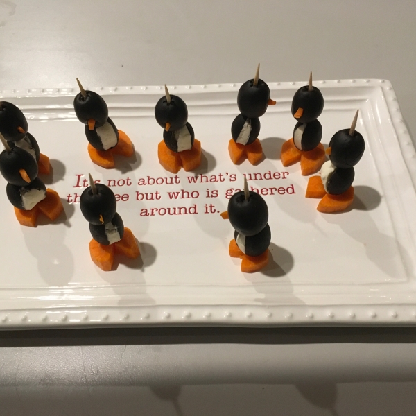 Cream Cheese Penguins