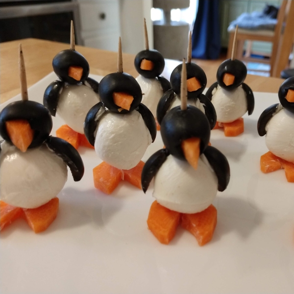 Cream Cheese Penguins