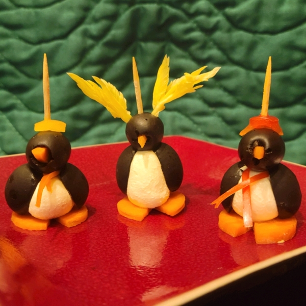 Cream Cheese Penguins