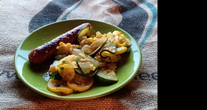 Garlicky Summer Squash and Fresh Corn