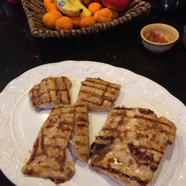 Barbeque Halibut Steaks